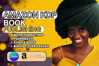 fast format and publish your book on amazon KDP ingramspark, paperback, kindle