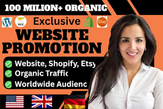 promote website shopify amazon product book etsy zazzle events or any link