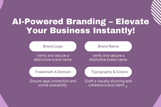 ai branding , business name ideas  logo and domain check