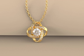 create a modern 3d cad jewelry design and render it