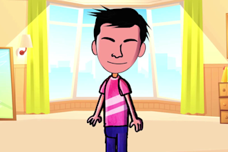 illustrate custom puppet for adobe character animator