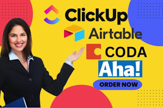 optimize, automate clickup, airtable, coda, aha, workflows