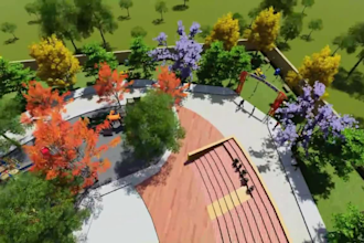 design 3d amusement park, theme park, roller coaster, resort and funfair layout