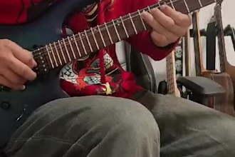 record professional electric guitar