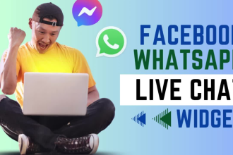 integrate whatsapp, facebook live chat widget in website