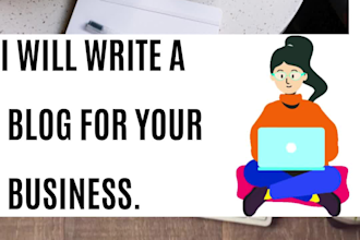 write a blog for your business