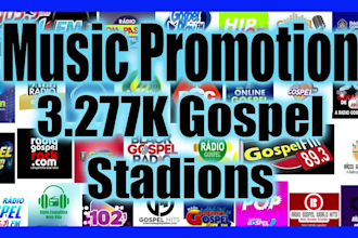 send your music to 3,277k gospel radio stations worldwide