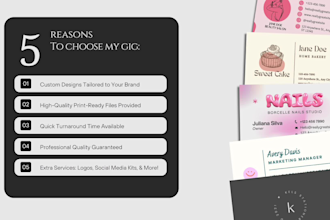 create logo and business cards for you