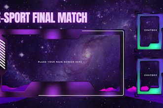 do twitch overlay, stream package, animated overlay, twitch, kick, twitch design