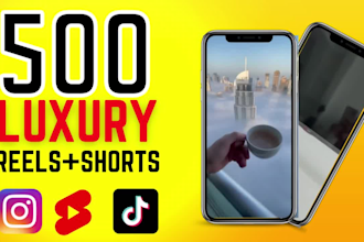 create luxury lifestyle instagram reels youtube shorts