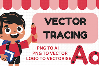 trace png to vector, any image or logo convert into vectorise file ai, eps svg