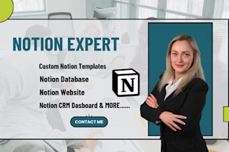 build custom notion templates notion dashboard notion workspace notion CRM