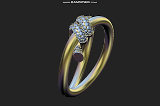 design unique and realistic 3d ring models for jewelry