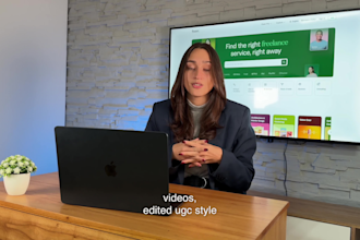 be your spokesperson video or ugc video creator in english