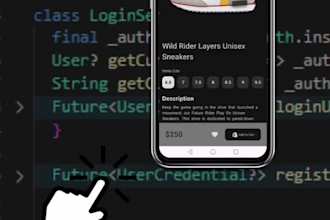 create modern flutter UI screens for android app