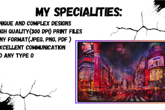 create graffiti pop art canvas designs and murals