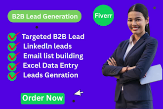 provide b2b lead generation, linkedin lead generation with targeted email list
