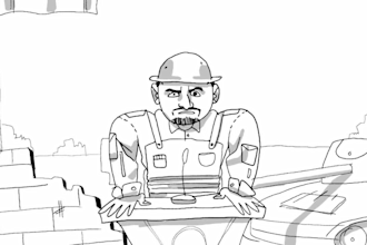 do 2d traditional animation, frame by frame animation, hand drawn , 2d line art