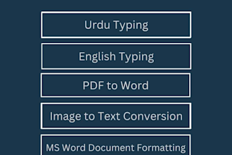 do fast typing and accurate data entry in urdu and english