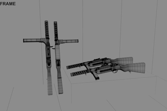 do 3d modeling, game props modeling