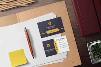 design minimalist modern, luxury and logo design business card with qr cod