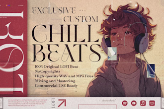 produce exclusive custom original chill lofi beat for you