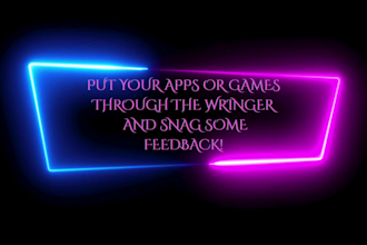 games and apps test and submit report critique points