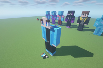 create a statue of you in minecraft