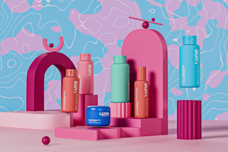 create a professional 3d animation for makeup and beauty products