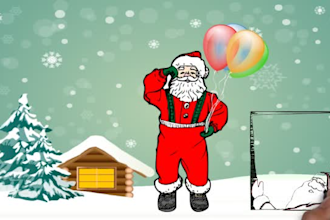 create a Christmas whiteboard video
