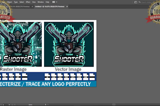 vectorize, trace your logo raster to vector