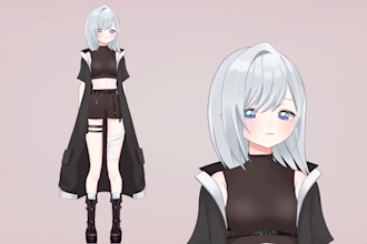 design and rig live 2d vtuber model 2d vtuber model vtuber commission 2d anime