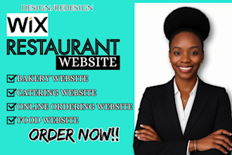restaurant website bakery catering online food ecommerce wix website design