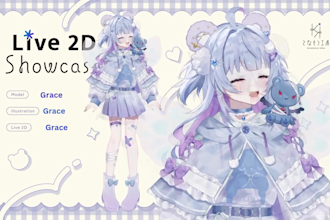 draw high quality live2d custom vtuber model, vtuber commission, live2d model