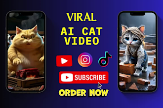 make ai cat, ai animal shorts, viral ai videos, for tiktok and youtube videos
