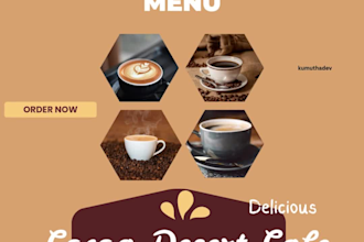 make a cafe, bar, or restaurant logo with unique branding
