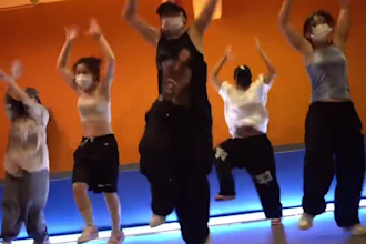 create a professional tiktok dance , hip hop dance, group dance video