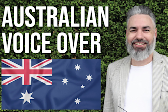 do an australian male voice over