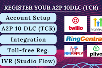 do a2p 10dlc registration, twilio, gohighlevel, clixlo, tcr, IVR, bulk SMS,10dlc
