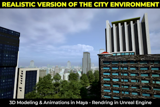 make stylized and realistic 3d game environment and maps