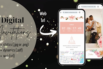 create your digital invitation for your event or celebration