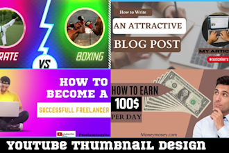 design an amazing youtube thumbnail