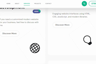 build a responsive personal or developer portfolio website