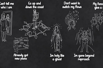 create an amazing animated hand drawn lyric music video