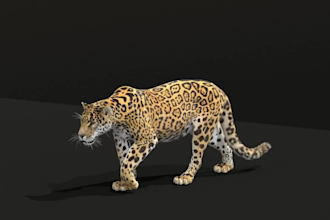 create 3d animal animations, rigging, cgi vfx for realistic kids learning video