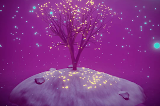 create a 3d low poly environment