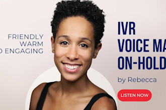record a british female IVR, voicemail or on hold message
