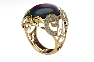 do 3d jewelry cad model for printing and rendering