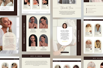 design clickable lookbook,catalogue,sell sheet,line sheet and flyer