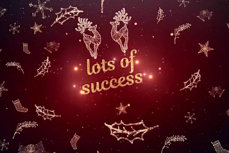 make beautiful christmas and new year video wishes